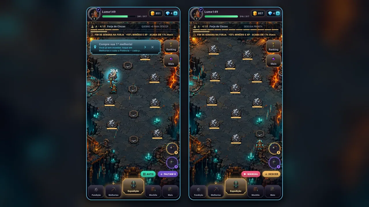 Clearer mine buttons